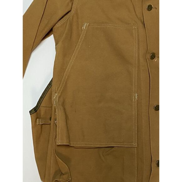 VTG Carhartt Hunting Jacket Size Medium Duck Canvas Game Pouch USA Made - Picture 3 of 11